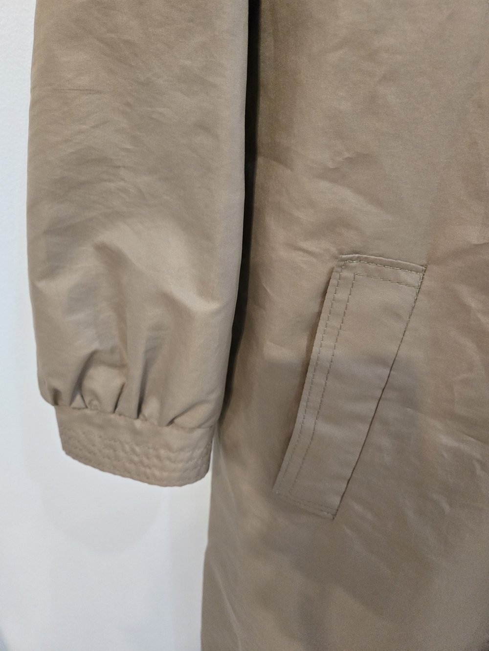 Vintage Women's Beige Longline Coat - Picture 3 of 10